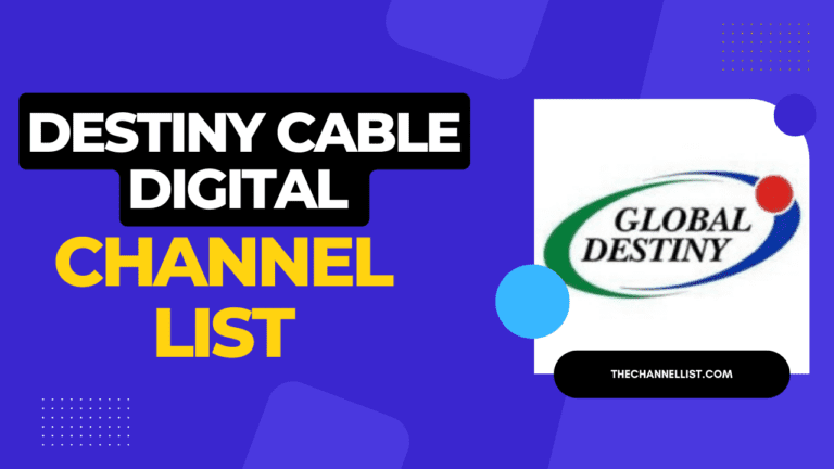 Destiny Cable Digital Channels List with Number