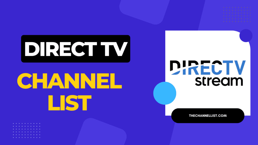 direct tv streaming channel list