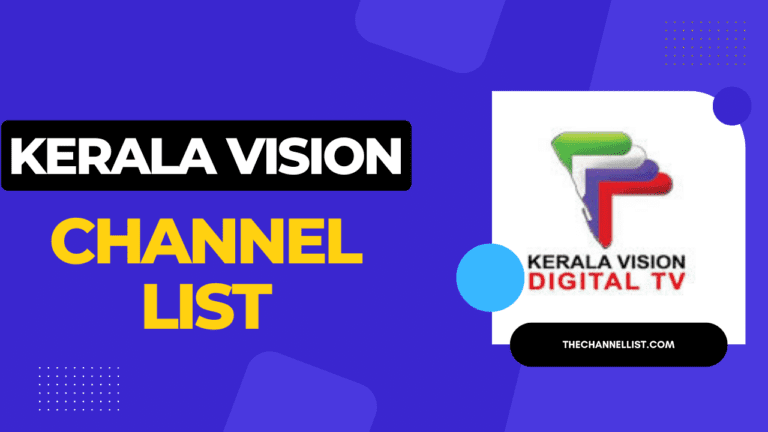 Kerala Vision Digital TV Channel List with Numbers 2022