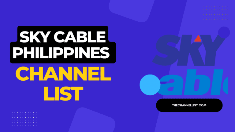 SKY Cable Philippines Channel List with Number