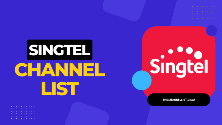 Singtel TV Channel List with Number 2023[Singapore]
