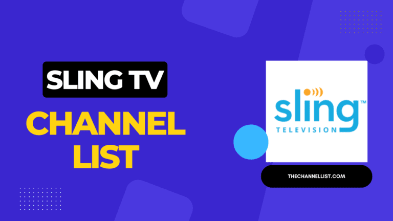 Sling TV Channel List 2023 (US Entertainment)