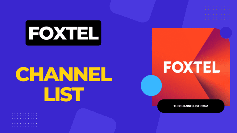 Foxtel Channel List with Number 2022