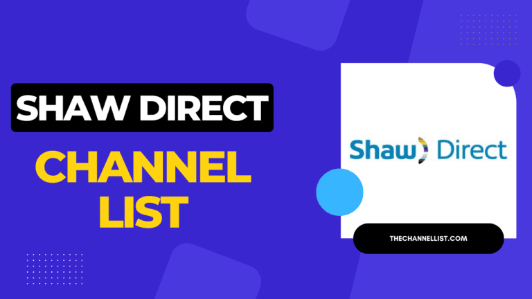 Shaw Direct TV Channel List with Number 2024
