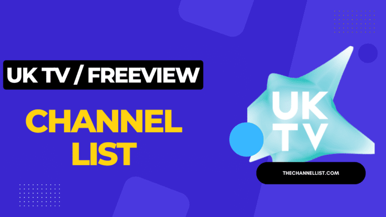 UKTV Channels List | DTV | Freeview Channel England