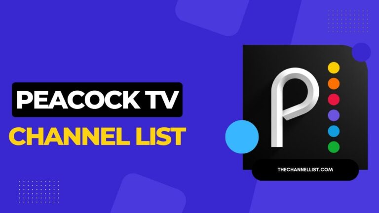 Peacock Channel List 2024