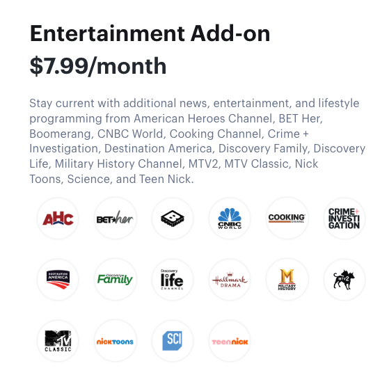 Hulu Live TV Entertainment Addon